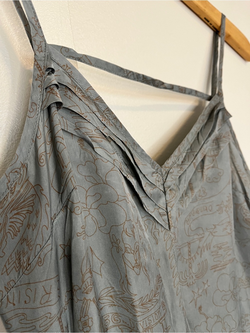 Diesel Grey Slip Midi Dress with Crisscross Straps - Picture 4 of 9